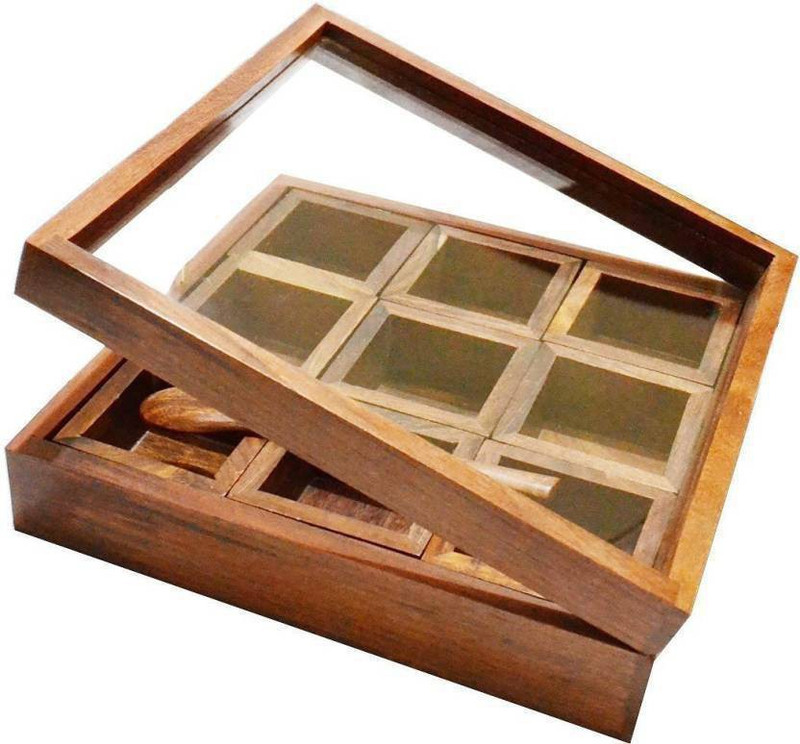 classiconline new look masala box fruit masala box 1  - 1000 ml Wood Utility Box(Brown)