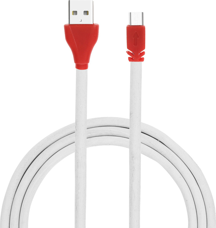 aaceinlife RD3500RED 1 m Micro USB Cable(Compatible with android, window, Red, White, Sync and Charge Cable)