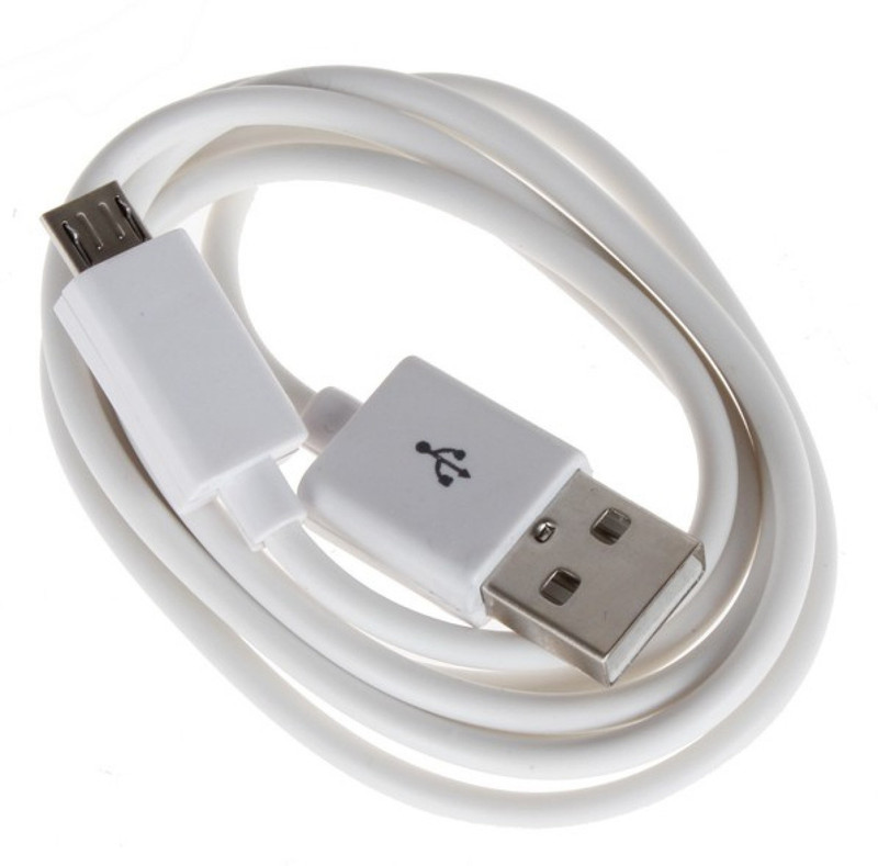 crittrim USB 2.4 AMP 1 m Micro USB Cable(Compatible with Mobile Charger, Data Transfer to PC, White, Sync and Charge Cable)