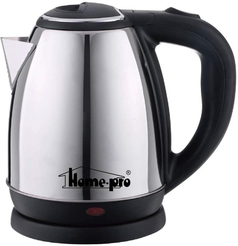 Homepro 1.5 LTRS, 1500 WATTS Electric Kettle(1.5 L, Silver)