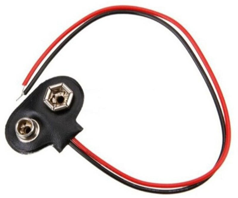 vinsan 9V 9volt Battery Holder Clip Snap On Connector Cable Lead for Battery Storage Boxes Interconnect Electronic Hobby Kit