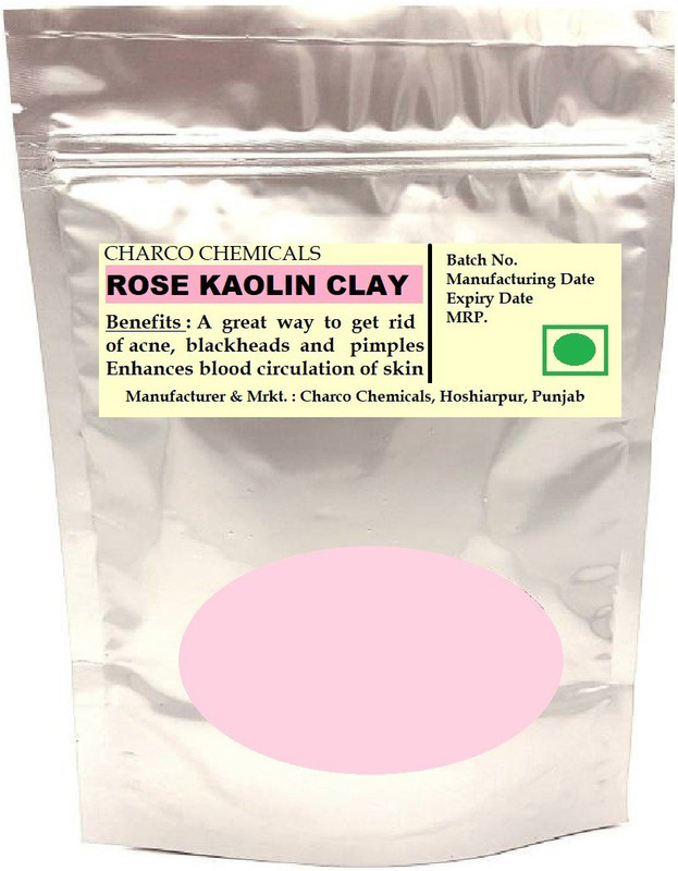 charco chemicals Rose Kaolin Clay / Pink Clay | Spl for Sensitive Skin | DIY Hair "N" Skin Treatment Mask(200 g)