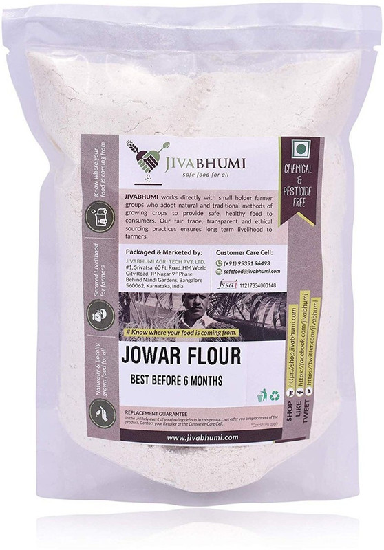 Jivabhumi Organic Jowar Whole, 1 kg(1 kg)