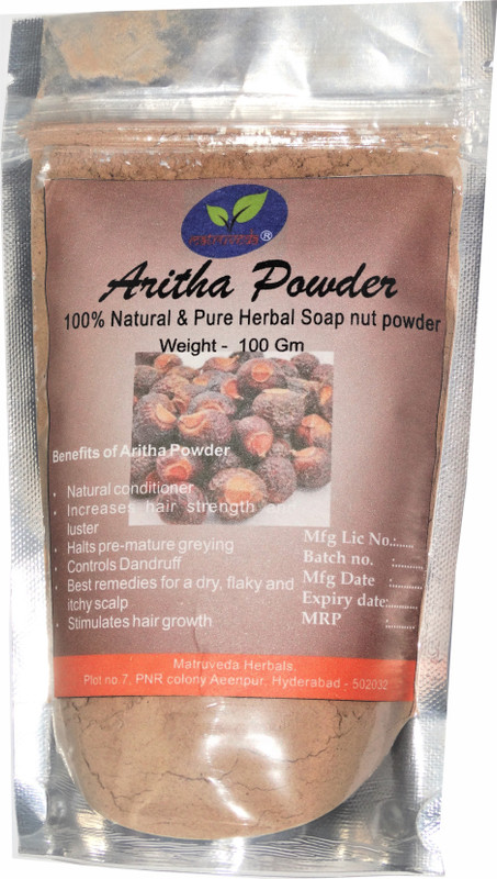 matruveda 100% Natural Aritha Powder 200gm(200 g)