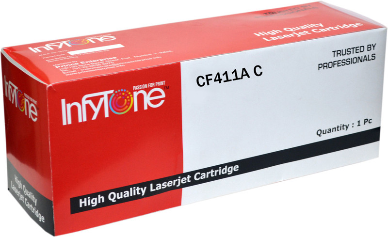 infytone CF411A Cyan For HP Color LaserJet Pro M452dn, M452dw, M452nw, MFP M377dw, M477fdw, M477fnw Single Color Ink Toner (Cyan) Multi Color Ink Toner(Cyan)
