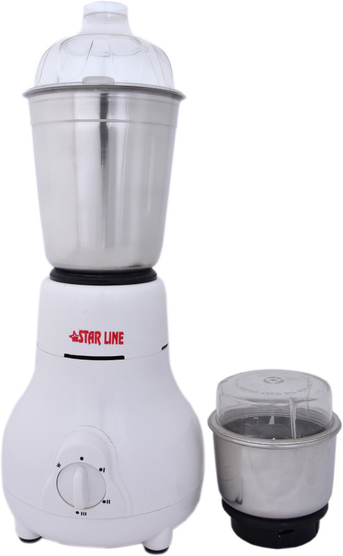 STARLINE MIXER GRINDER MG18H23 550 Mixer Grinder(White, 2 Jars)