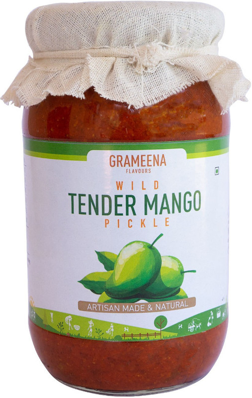 grameena flavours Wild Tender Mango Artisan Homemade Pickle (400g) Mango Pickle(400 g)