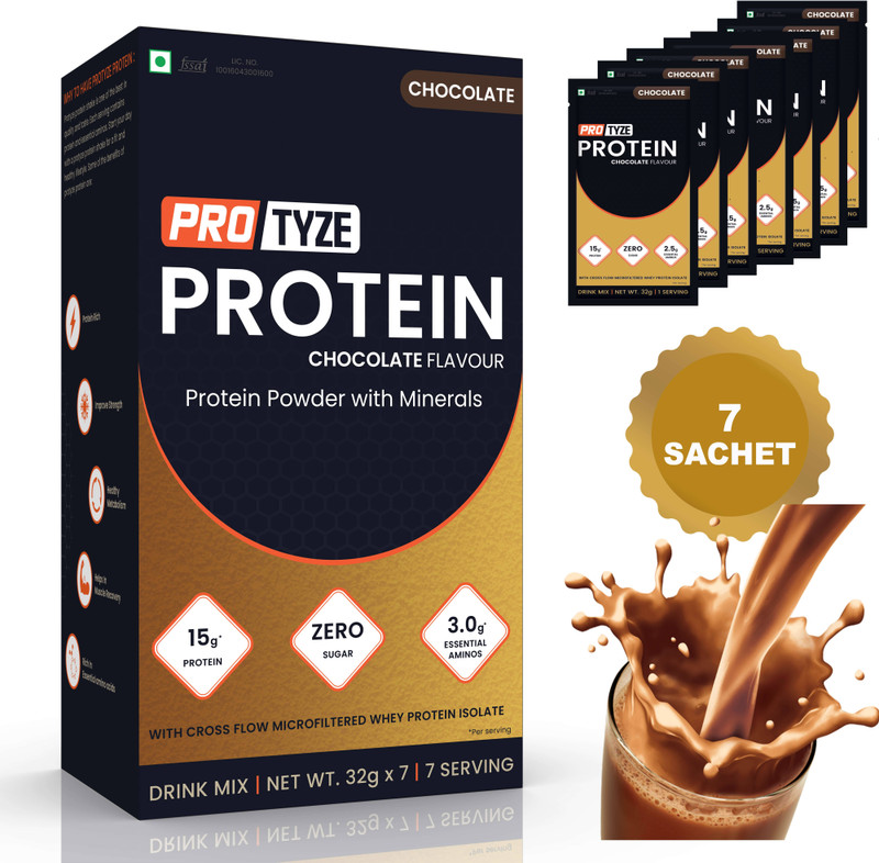 protyze Protein Whey Protein(225 g, Chocolate)