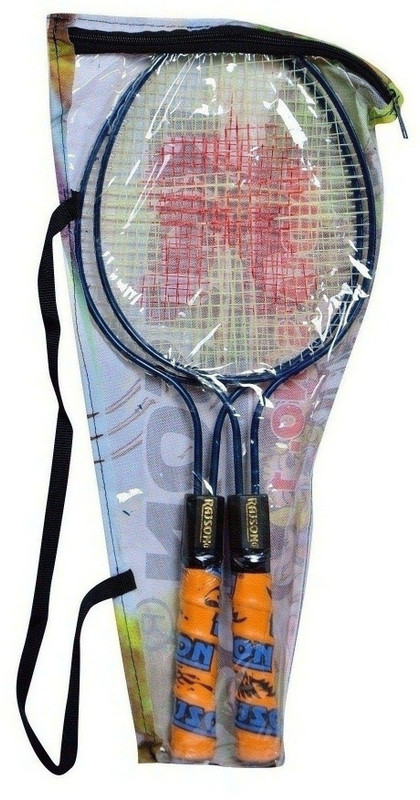 rajson Kids Double Rod Small Size Badminton Racquet Pair For Kids Boys Girls 3 to 6 Years Multicolor Strung Badminton Racquet(Pack of: 2, 350)