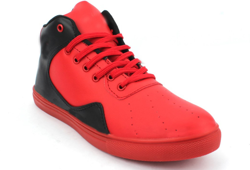 shubh step Sneakers For Men(Red, Black)