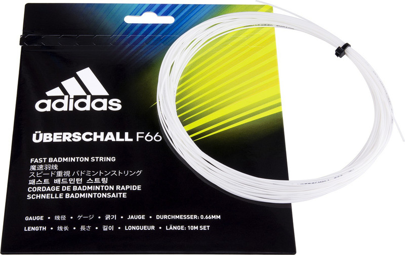 ADIDAS Kalkul 0.68 Badminton String - 10 m(White)
