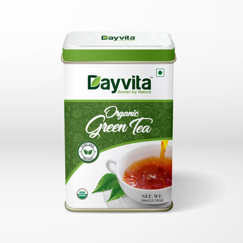 dayvita Organic Tea Unflavoured Green Tea Tin(100 g)