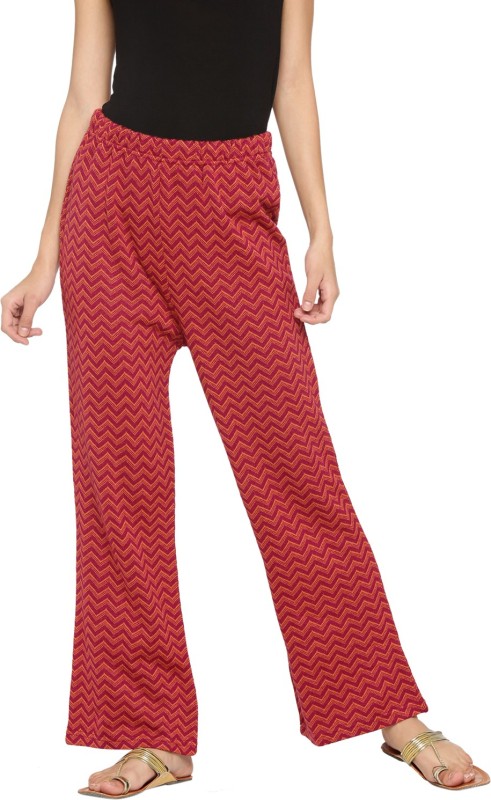 Rangmanch by Pantaloons Relaxed Women Pink Trousers