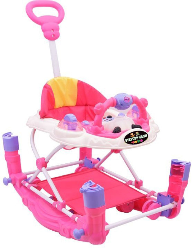 stepupp grow Musical Walker & Rocker With Parent Rod(Pink)