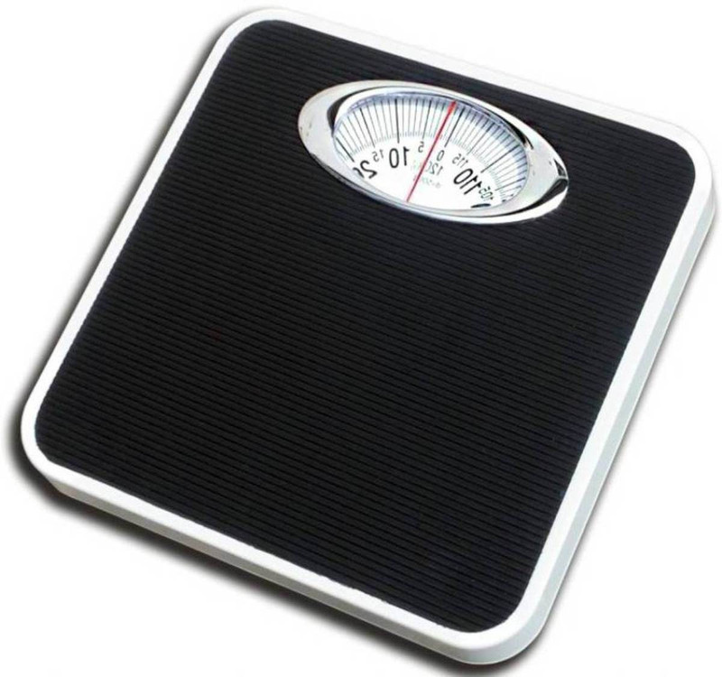 Rorian Personal Bathroom Human Body Weight Measuring Analog Mechanical Manual Weighing Scale(Black)