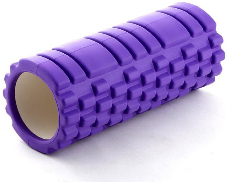 JERN Foam Blocks Massage Roller Stick Hollow Yoga Block Muscle Relaxation Yoga Blocks(Purple Pack of 1)