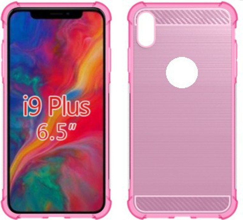 noorm Back Cover for NewStyle Carbon Fiber Cover Soft TPU Brushed case for Mi Redmi Note 5 Pro(Transparent Pink Color, Grip Case, Silicon)
