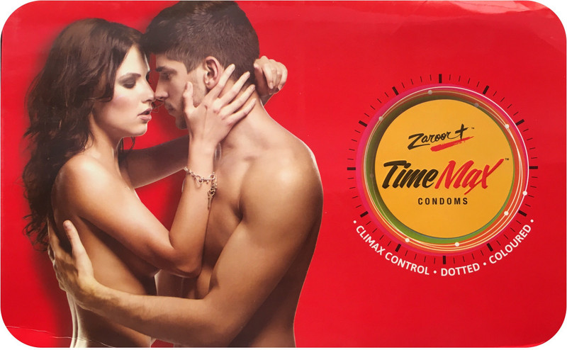 zaroor TIME MAX CONDOM (15 PIECES) Condom(Set of 5, 15S)