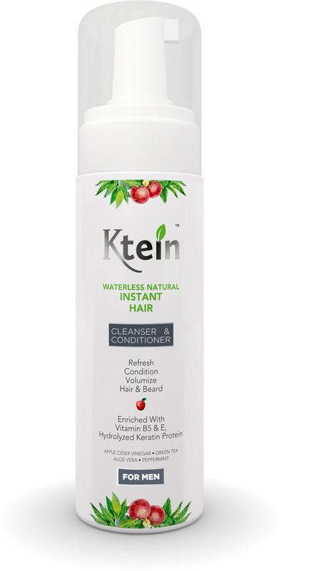 ktein Waterless Natural Instant Hair & Beard CLeanser and Conditioner(200 ml)