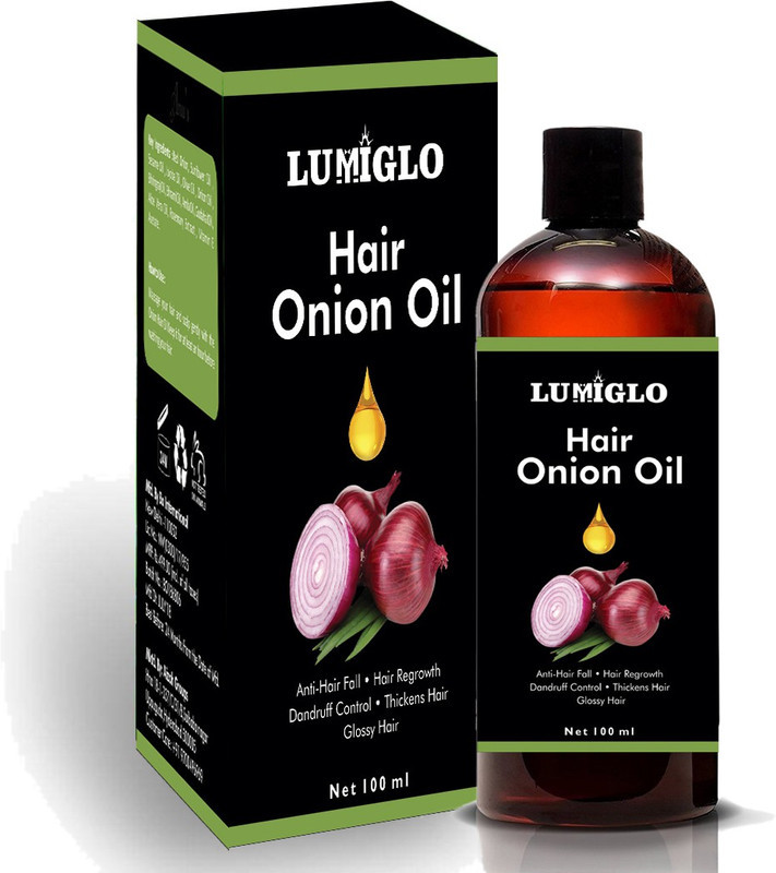 lumiglo premium nourishing onion hair oil with natural onion extract intensive hair fall dandruff treatment pack of 5 (100 ml) SPECIAL EDITION Hair Oil(100 ml)