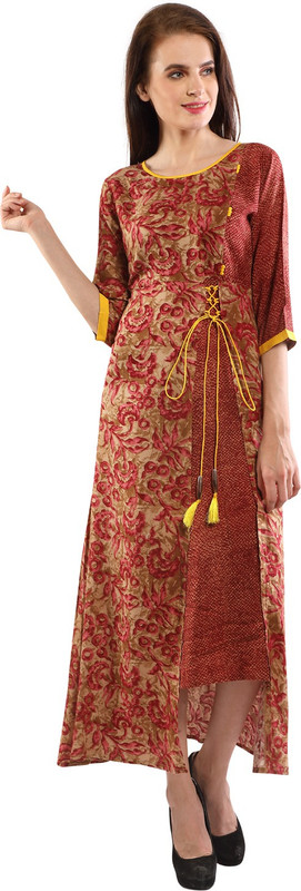 vashti Casual Printed Women Kurti(Maroon)
