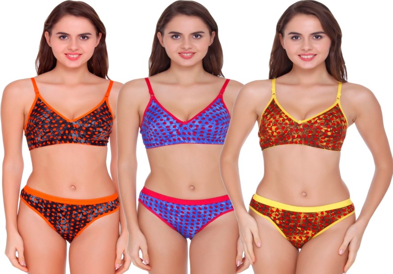 Buy Embibo Multicolour Bra Panty Set Size -32 Online In India At Discounted  Prices