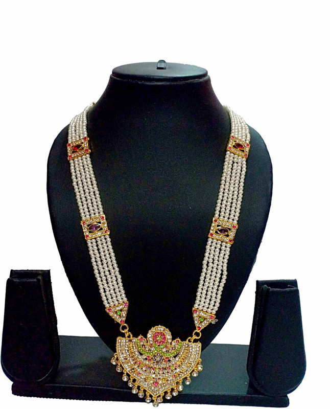 beauty plus collection MULTI RANI HAAR Crystal Gold-plated Plated Brass Necklace