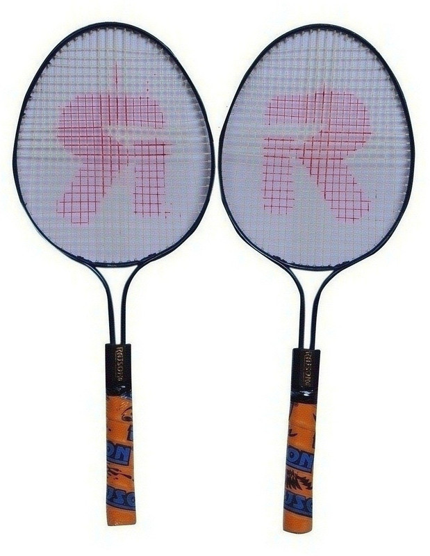 rajson Double Rod Small Size Badminton Racquet Pair For Kids Boys GIrls Age 3 to 6 Years Multicolor Strung Badminton Racquet(Pack of: 2, 350)
