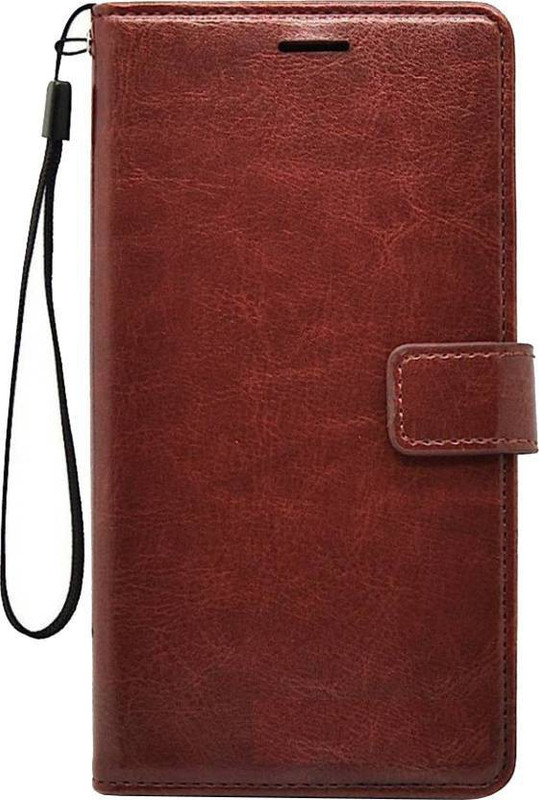 ultimate collection Flip Cover for Mi Redmi 4A(Soft Leather Flip Wallet Cover Case Brown)