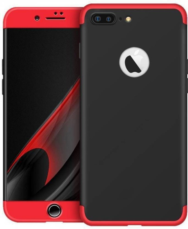 ultimate collection Front & Back Case for Apple iPhone 7(GKK 3 Part 360 degree Full Protection Back Cover Case (Red-Black), Hard Case)