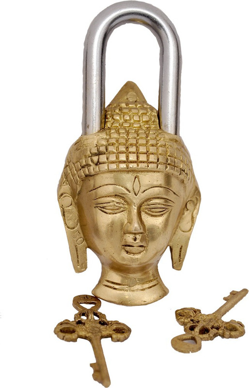 skeyaa Brass Glossy Door knobs(Gold)