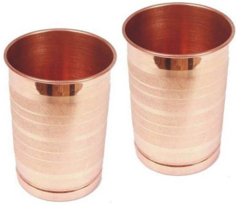 4orke F-0004 Glass Set(Glass, 250 ml, Brown, Pack of 6)