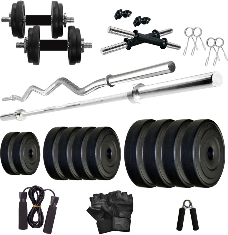 KRX 50 kg PVC 3-SL Home Gym Combo