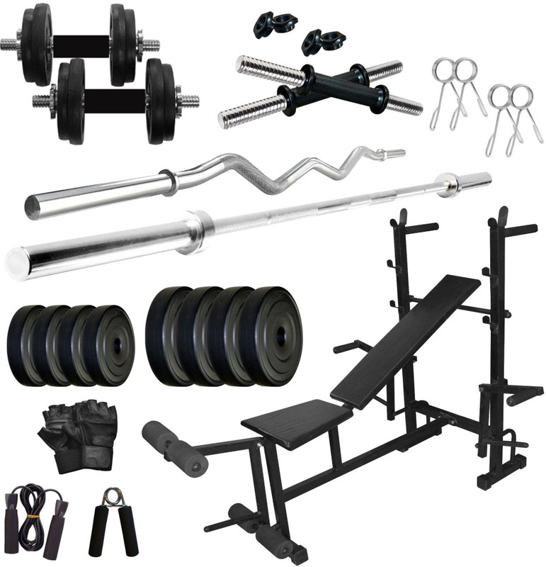 Buy KRX PVC 48 KG COMBO 35 WB SL Home Gym Kit Online at desertcartZimbabwe
