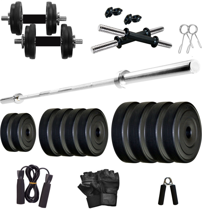 Krx Pvc 40 Kg Combo 9 Wb Sl Home Gym Kit Buy Online In