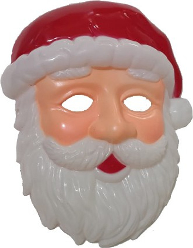 kubergift Santa fase mask plastic for kid ideal for xmas Party Mask(Red, Pack of 1)