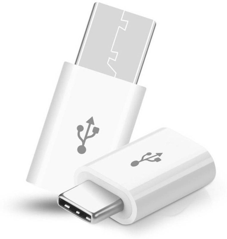 HexaGear Micro USB, USB Type C OTG Adapter Black Plastic Body USB-C Adapter Connector USB Type C Male to Micro USB Female Adapter Charge Sync Converter Phone Converter (Higher)(Pack of 1)