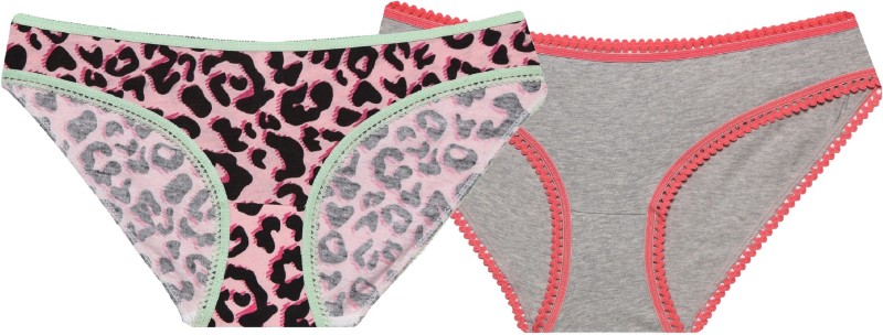 Glus Women Hipster Red, Pink, Grey Panty(Pack of 2)