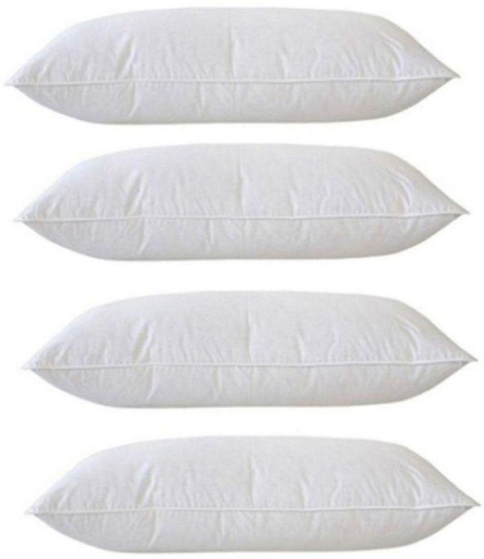 changers Solid Bed/Sleeping Pillow Pack of 4(White)