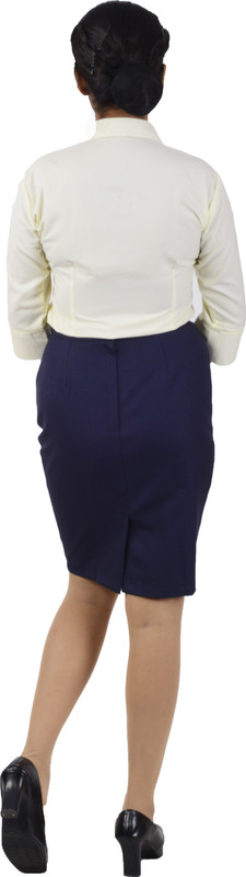 v2uniforms Women Solid Formal Beige Shirt