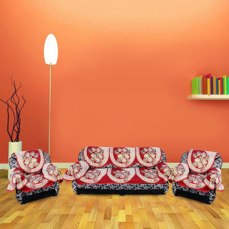 manvicreations Cotton Sofa Cover(Multicolor Pack of 16)