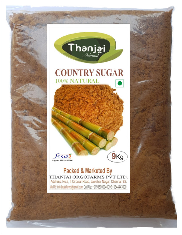 THANJAI NATURAL Organic Country Sugar 9 KGS 100% Pure Natural Sugar(9000 g) THANJAI NATURAL Organic Country Sugar 9 KGS 100% Pure Natural Sugar(9000 g)