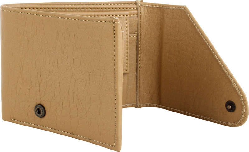 shahana art impex Men Casual Beige Artificial Leather Wallet(5 Card Slots)