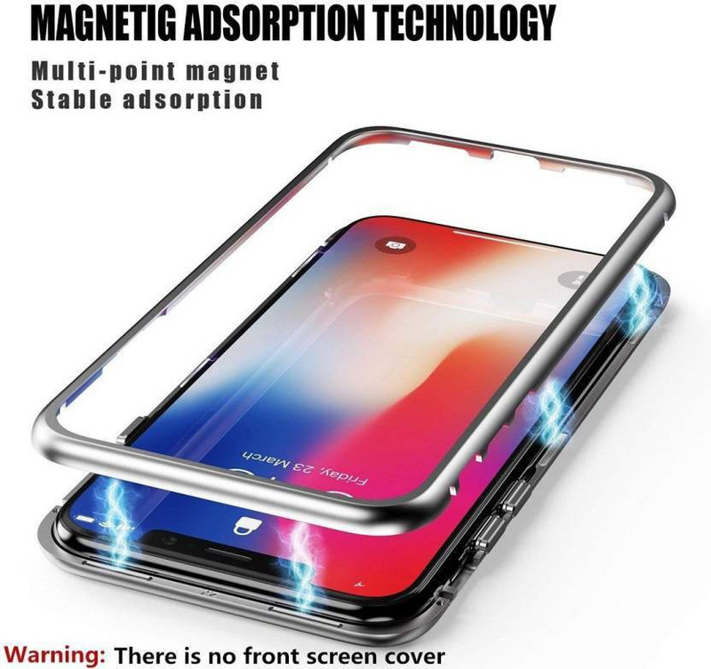 stylewale Back Cover for APPLE IPHONE 7 360 Degree Magnetic Case(White, Dual Protection)