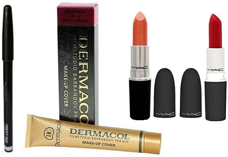 blushinsta dermacol, set 2 lipstick, eyebrow pencil(4 Items in the set)