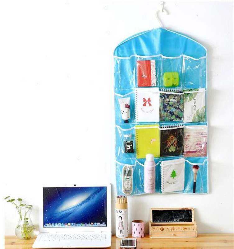 spazies SPAZIES CLOTH ACCESSORIES ORGANIZER POLYESTER BLEND 16 COMPARTMENT POCKET Accessories Organizer, Scarf Organizer, Stationery Organizer