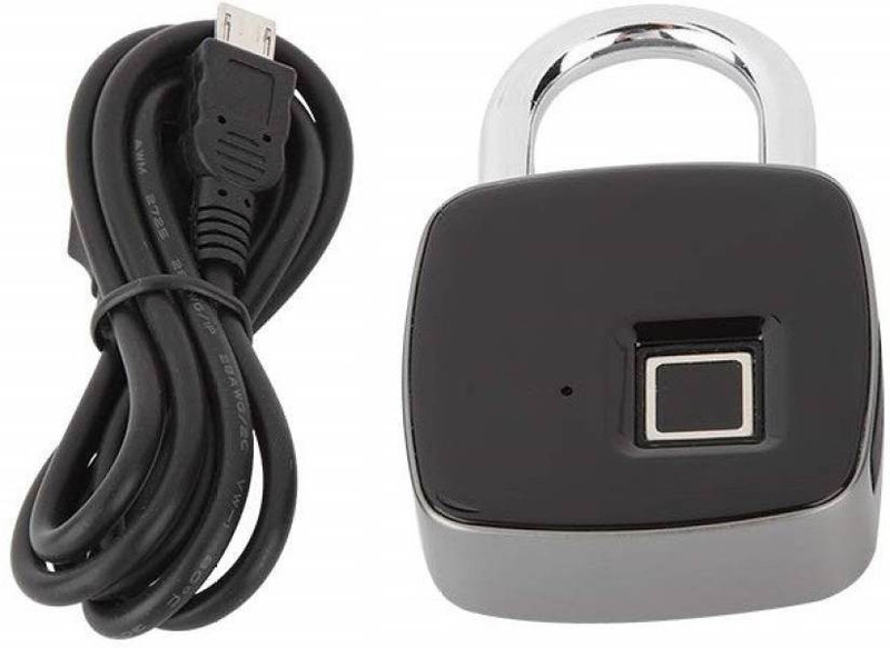 ewave High Quality Biometric Keyless Waterproof Portable Electronic Lock Electronic Lock(Black)