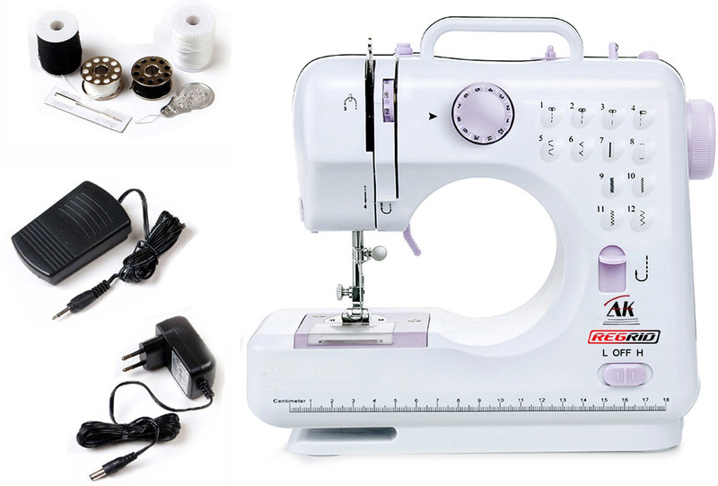 ReGrid MHDR-505 12 built-in Stitch Pattens Electric Sewing Machine( Built-in Stitches 12)