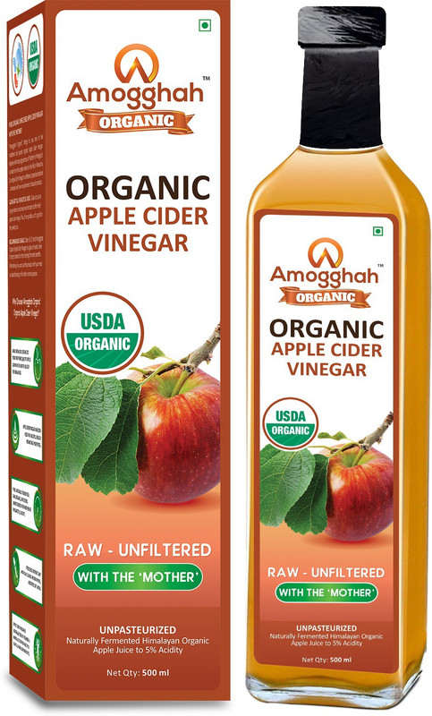 amogghah USDA Organic Apple Cider Vinegar With The Mother - Raw, Unfiltered, UnPasteurized - 500ml (Glass Bottle) Vinegar(500 ml) amogghah USDA Organic Apple Cider Vinegar With The Mother - Raw, Unfiltered, UnPasteurized - 500ml (Glass Bottle) Vinegar(500 ml)