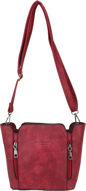 aims fusion handbag for girls and women Waterproof Shoulder Bag(Maroon, Brown, 2 L)